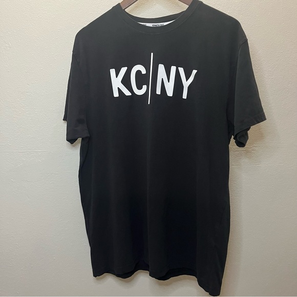Kenneth Cole New York KC|NY Men’s Shirt T-Shirt Tee Short Sleeve Black White XL - Picture 9 of 10